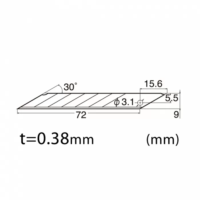 Резервен нож BAD-21P 30° 10бр/пакет | 14.40 лв. / 7.36 &euro;